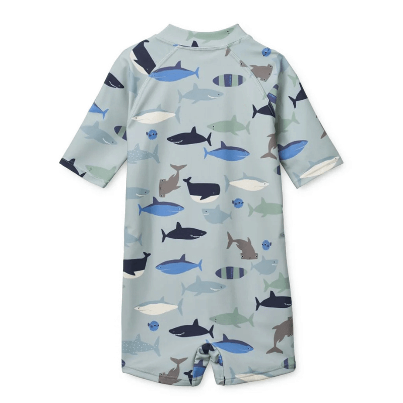 Kombinezon kąpielowy Max - shark, dove blue / Liewood