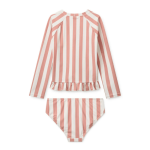 Kąpielowy komplet Dagny - coral blush, creme de la creme stripe / Liewood