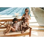 Kąpielowy komplet Dagny - coral blush, creme de la creme stripe / Liewood