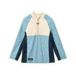 Sportowa koszulka kąpielowa UV z długim rękawem Oluf - Beach blue mix / Liewood