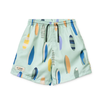 Szorty kąpielowe Duke - boards, light peppermint / Liewood