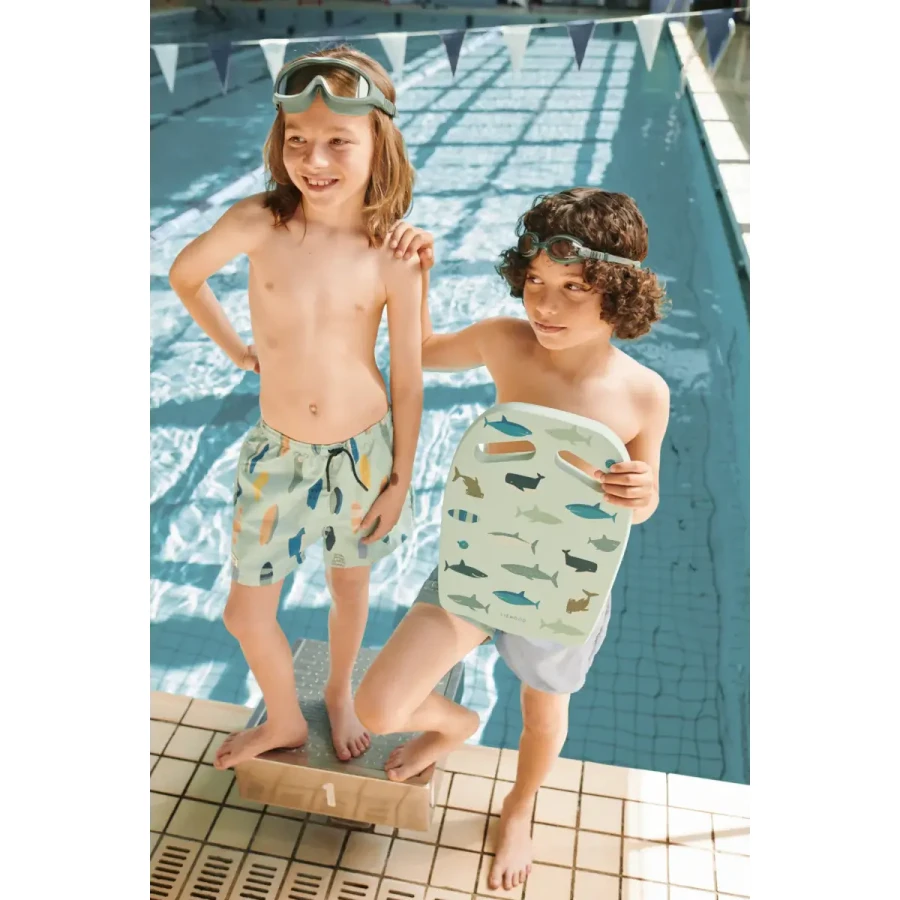 Okularki do pływania Kerem - Peppermint, Garden green / Liewood