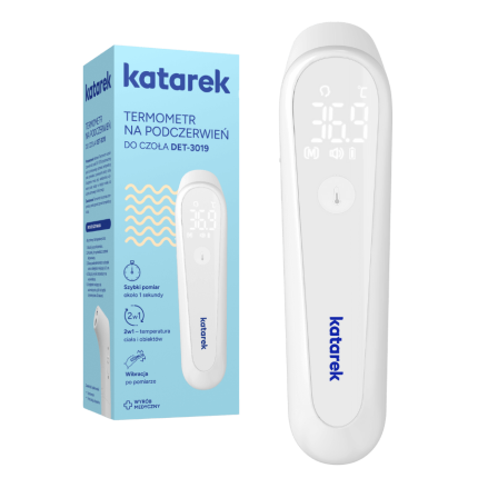Katarek termometr na podczerwień do czoła / Katarek DET-3019