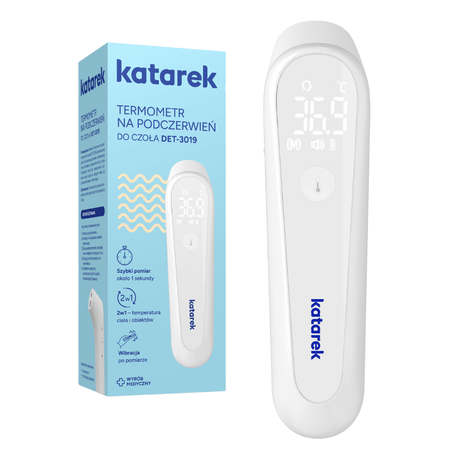 Katarek termometr na podczerwień do czoła / Katarek DET-3019