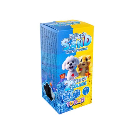 Zestaw Fluffy Sand puszysty piasek żółty & niebieski 2 x 70 g / Tuban