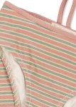 Dwuczęściowy strój kąpielowy Bowwow - blush stripe / Konges slojd