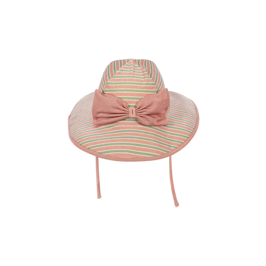 Kapelusz przeciwsłoneczny Bowwow - blush stripe / Konges slojd