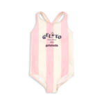 Jednoczęściowy strój kąpielowy Pomia - candy rose stripe / Konges slojd
