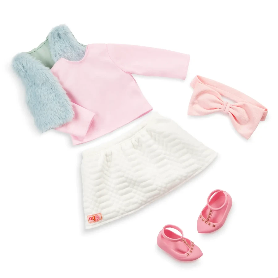 Lalka PAULINA 46cm - Brunetka w opasce z kokardką / OurGeneration