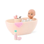 Lalka niemowlę z wanną, nocnikiem i akcesoriami do pielęgnacji - Baby Lacy & Bathtime Set / OurGeneration