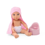 Lalka niemowlę z wanną, nocnikiem i akcesoriami do pielęgnacji - Baby Lacy & Bathtime Set / OurGeneration