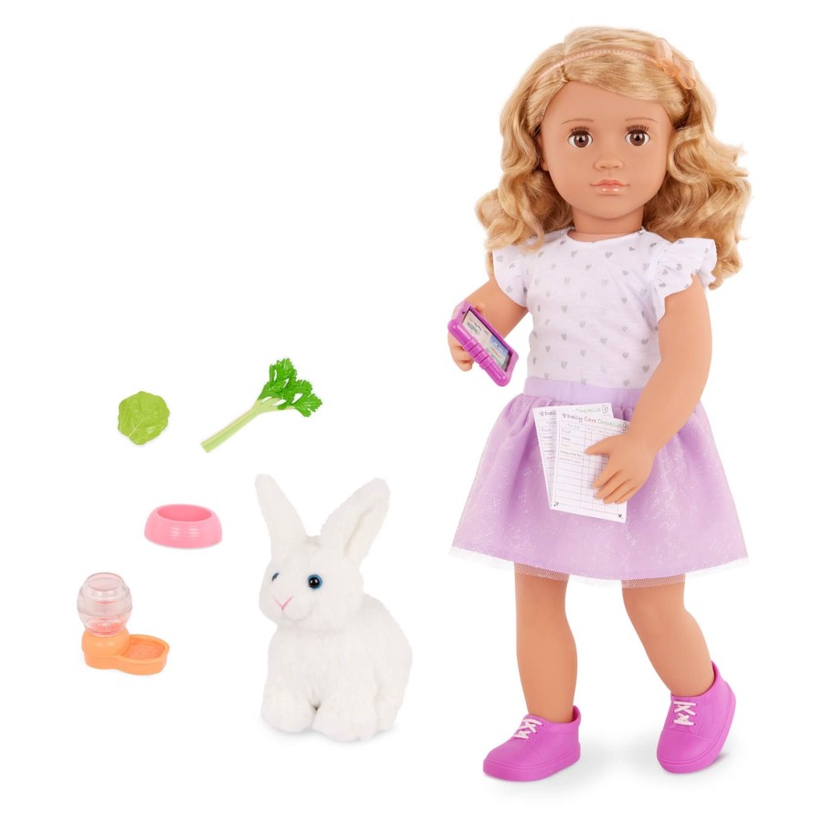 Lalka TABBY 46cm - z uroczym króliczkiem i akcesoriami / OurGeneration