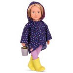 Zestaw ubranek dla lalek - Puddles of Fun - poncho i kalosze / OurGeneration