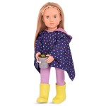 Zestaw ubranek dla lalek - Puddles of Fun - poncho i kalosze / OurGeneration