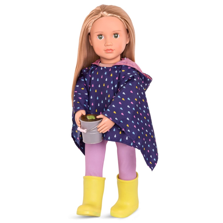 Zestaw ubranek dla lalek - Puddles of Fun - poncho i kalosze / OurGeneration