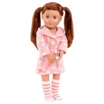 Zestaw ubranek dla lalek - Good night, Sleep tight - szlafrok i skarpety / OurGeneration