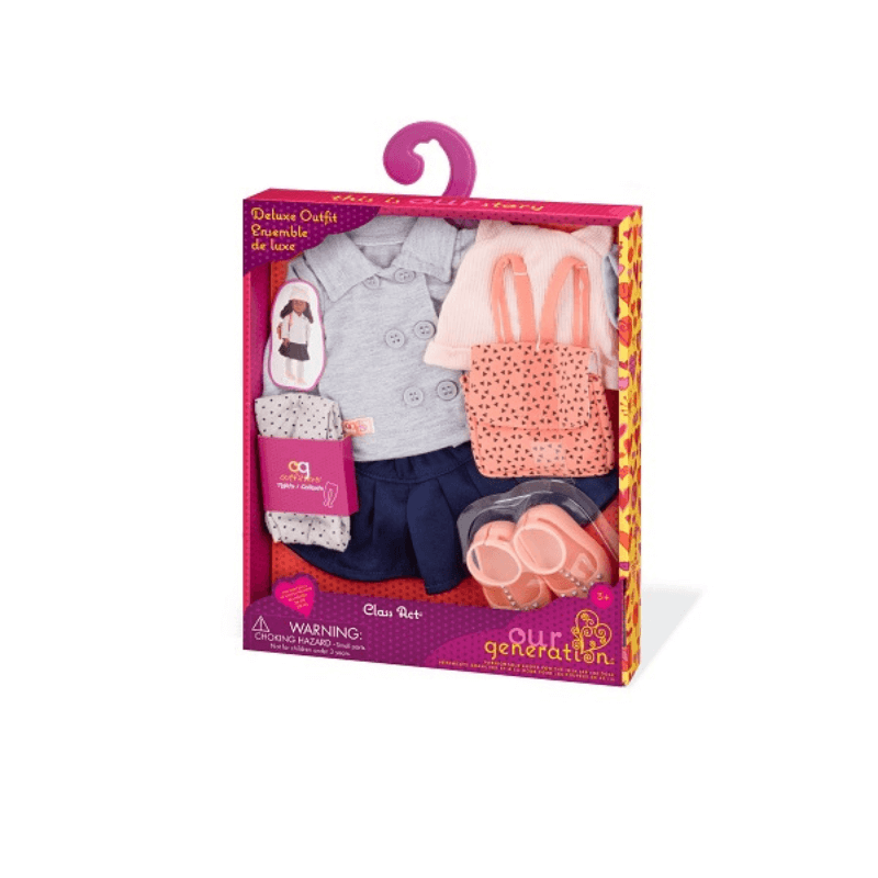 Zestaw ubranek dla lalek - Class Act - uniform i tornister / OurGeneration