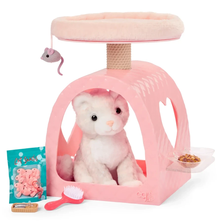 Kotek z domkiem-drapakiem i akcesoriami - Purrfect Retreat / OurGeneration