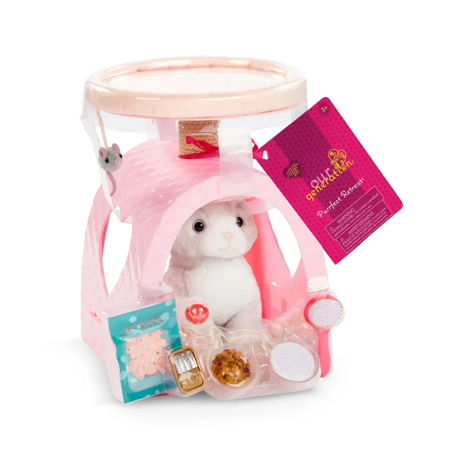 Kotek z domkiem-drapakiem i akcesoriami - Purrfect Retreat / OurGeneration