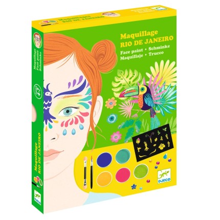 Farby do malowania twarzy z akcesoriami TUKAN / Djeco