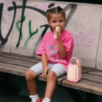 Zestaw karaoke (2 mikrofony) - niebieski / MOB