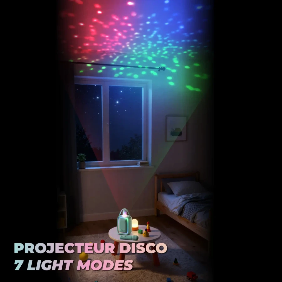 Zestaw karaoke (2 mikrofony) - niebieski / MOB