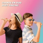 Zestaw karaoke (2 mikrofony) - różowy / MOB