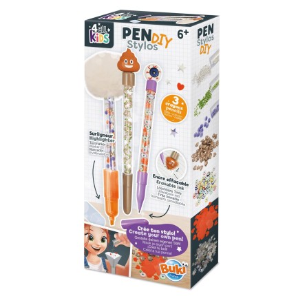Zestaw DIY - długopisy i mazak POOP / Buki