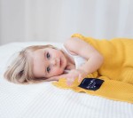 Bambusowy koc 80x100 MUSZTARDOWY z miodem / Lullalove