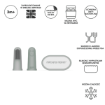 Szczoteczka dla niemowląt na palec - szara, miętowa / Matchstick Monkey