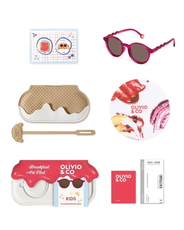 Okulary Oval Raspberry Polarized 3-5 / Olivio & Co