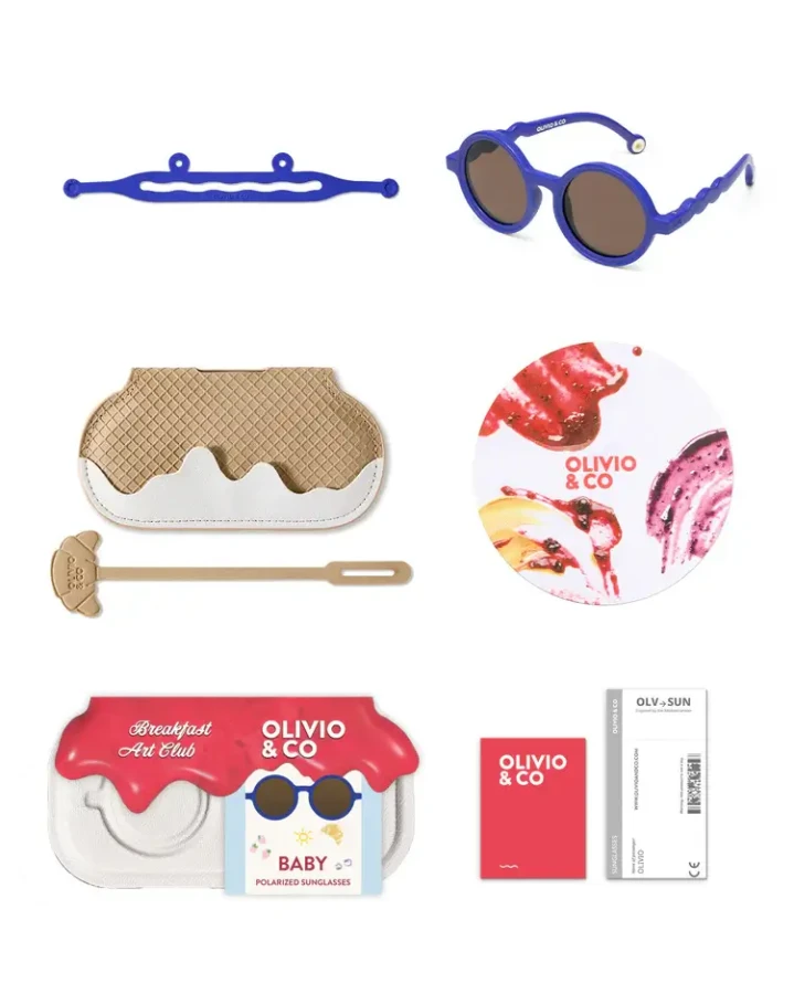 Okulary Round Midnight Berry Polarized 0-1 / Olivio & Co