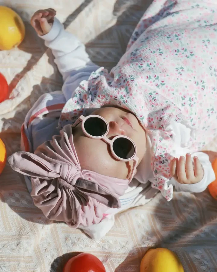 Okulary Round Coral Blush Polarized 0-1 / Olivio & Co