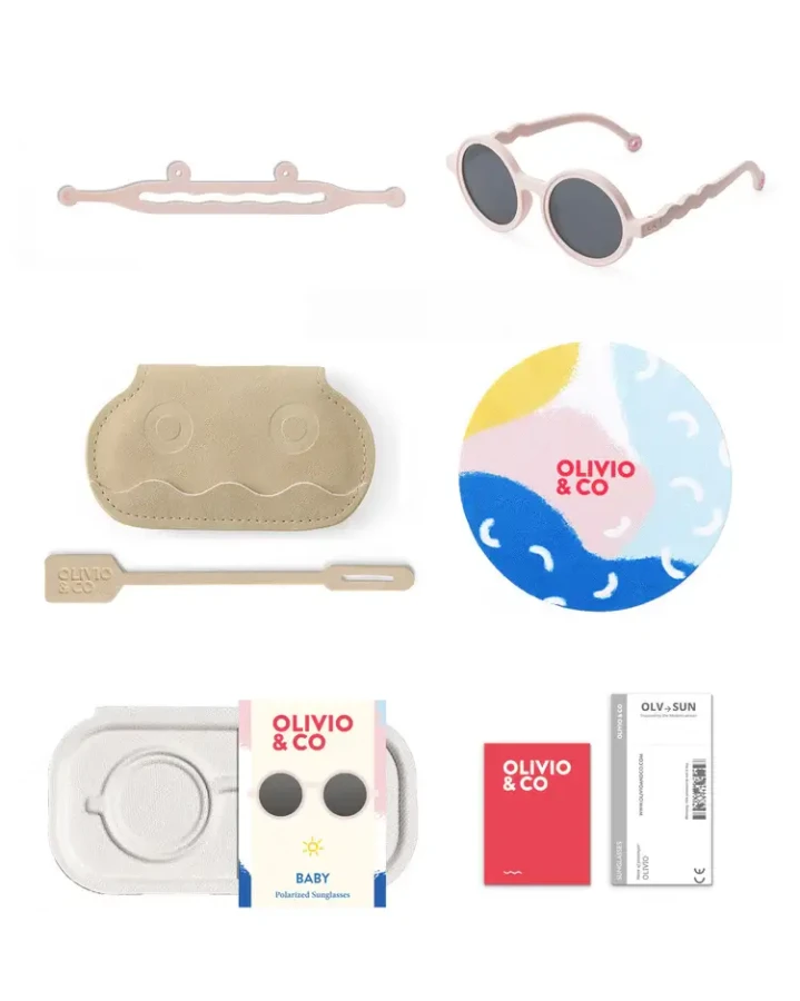 Okulary Round Coral Blush Polarized 0-1 / Olivio & Co