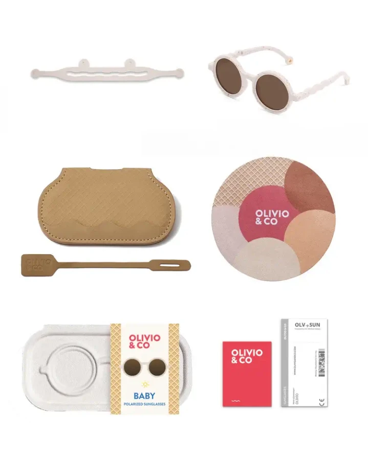 Okulary Round Vanilla Brownie Polarized 1-3 / Olivio & Co