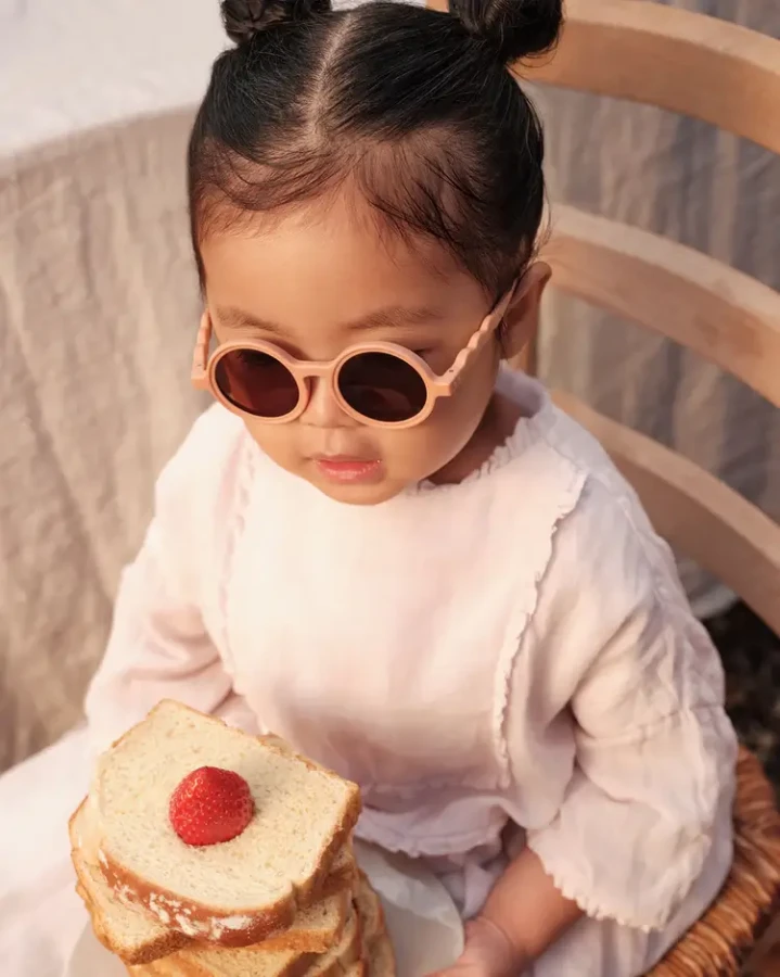 Okulary Round Fig Pink Polarized 1-3 / Olivio & Co