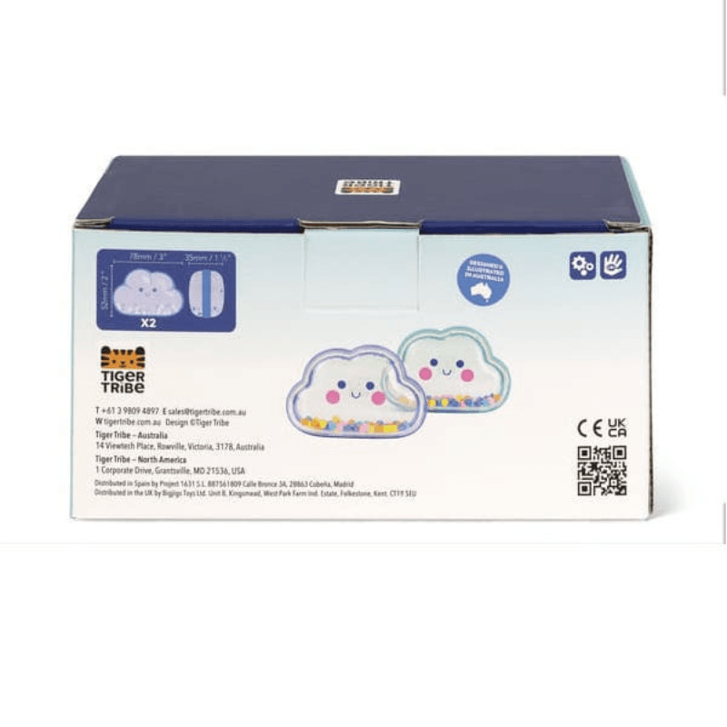 Zabawki Kąpielowe - Kolorowe Chmurki Grzechotki  / Tiger Tribe