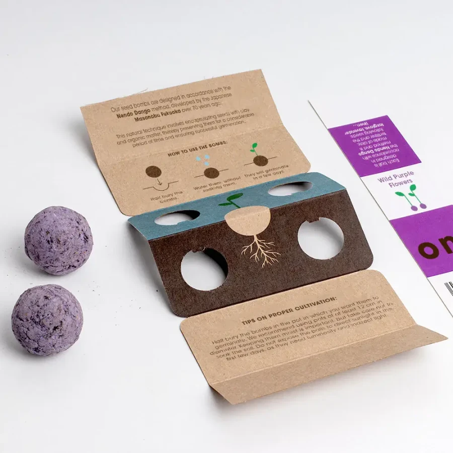 Bomby nasienne - Wild Purple Flowers, 2szt. / Resetea