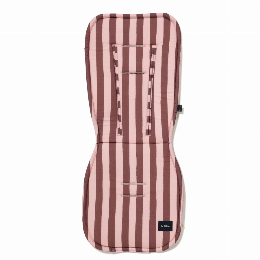 Wkładka do wózka Bawełna Velvet Multi STRIPES PINK.jpg