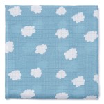 Pieluszka muślinowa 75x75 cm - DARK CLOUDS / Pink no More