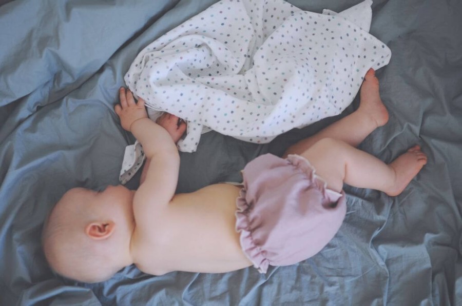 Pieluszka muślinowa 75x75 cm - DOTS / Pink no More