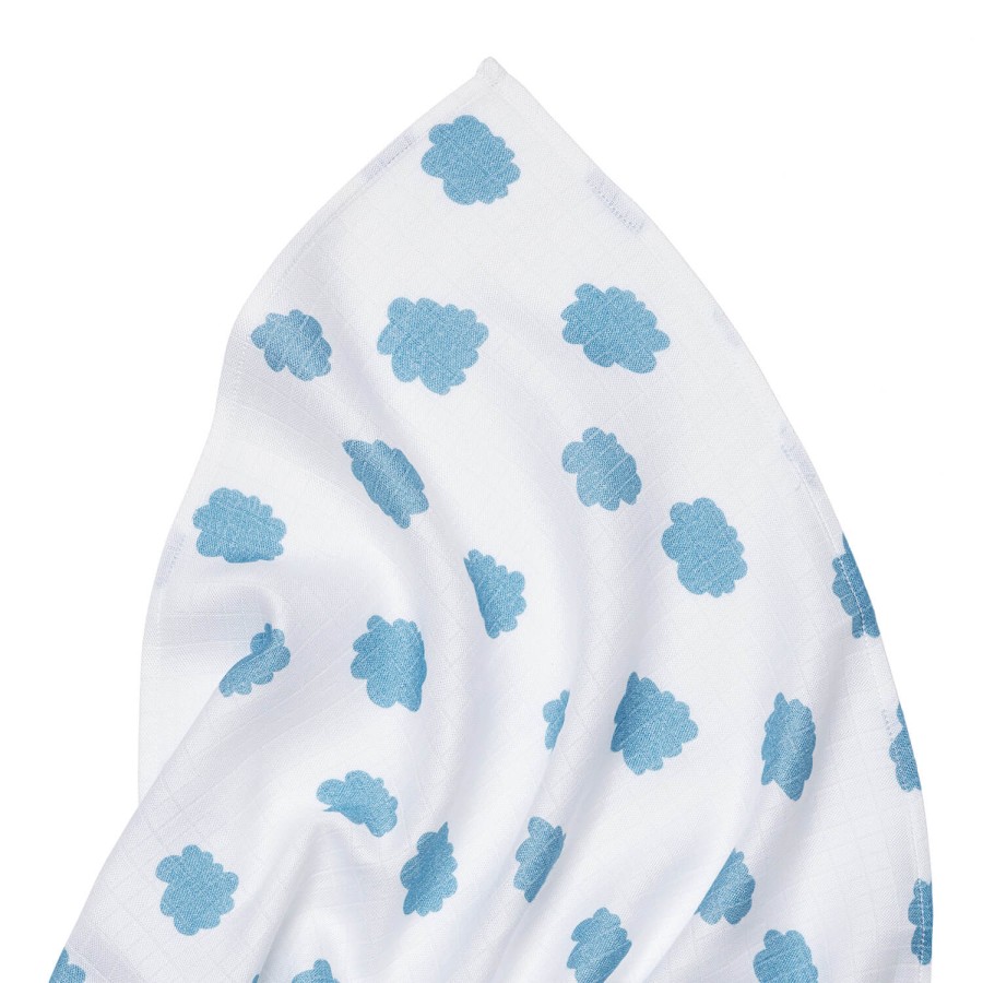 Pieluszka muślinowa 75x75 cm - LIGHT CLOUDS / Pink no More