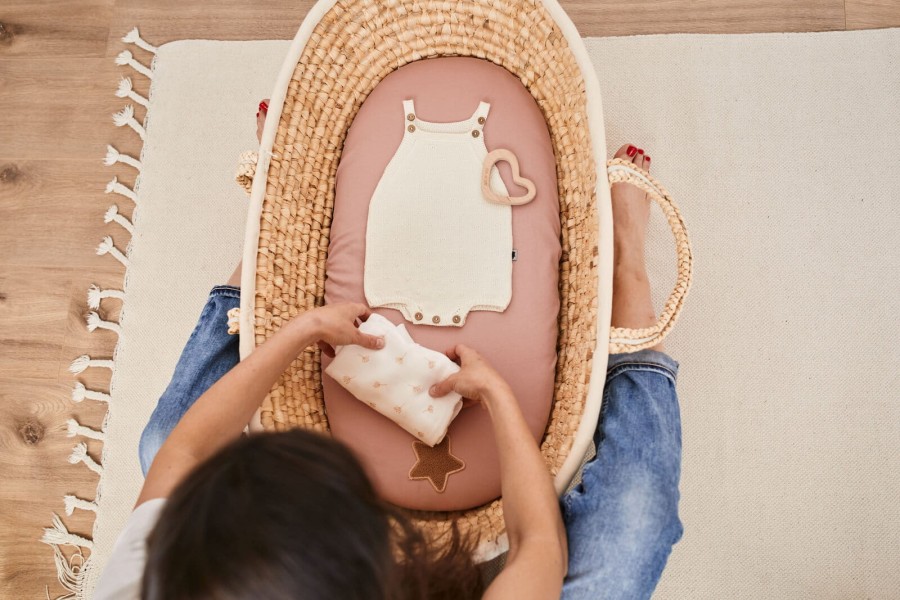 Pieluszka muślinowa 75x75 cm - MARIGOLDS / Pink no More