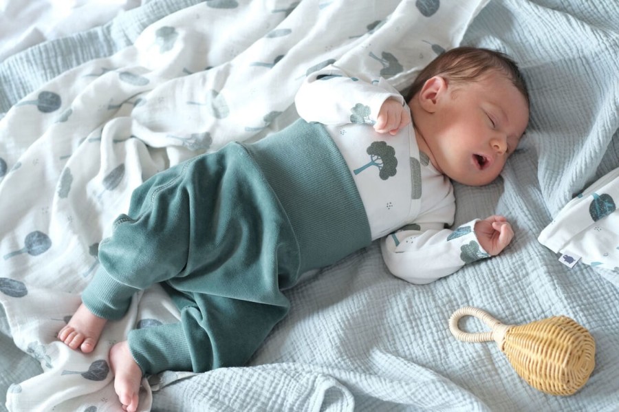 Pieluszka muślinowa 75x75 cm - TREES / Pink no More