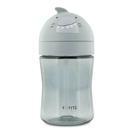 Bidon-butelka ze słomką - Rekin / Trixie