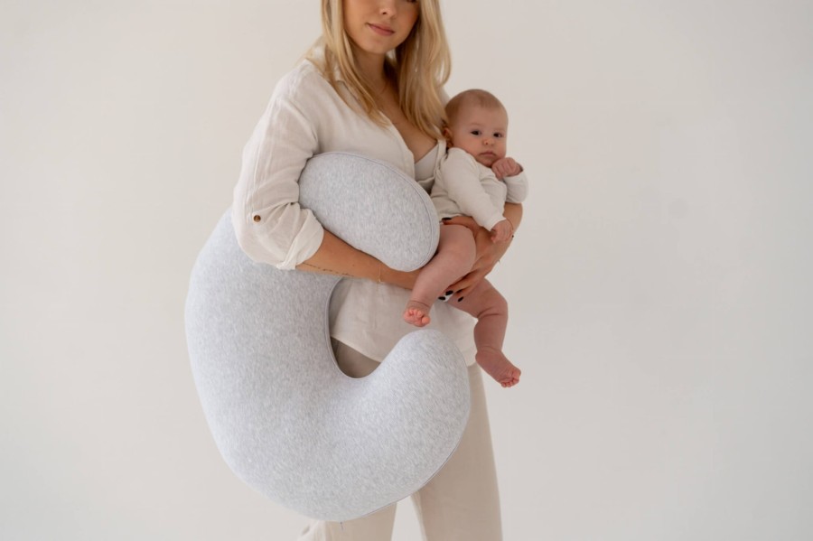 Poduszka do karmienia Bon Apetit - melanżowo szary / Amori Amori