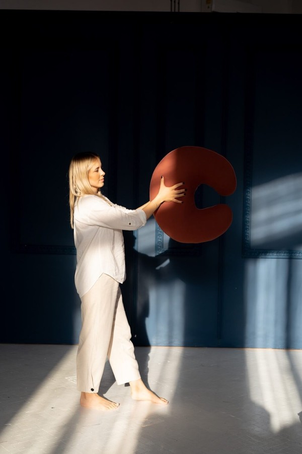 Poduszka do karmienia Bon Apetit - bordowy / Amori Amori