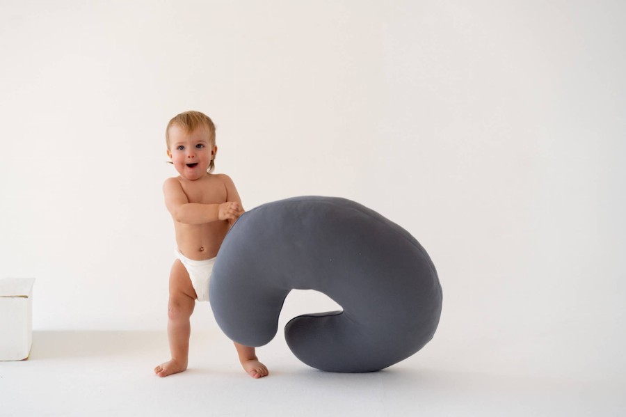 Poduszka do karmienia Bon Apetit - grafitowy / Amori Amori