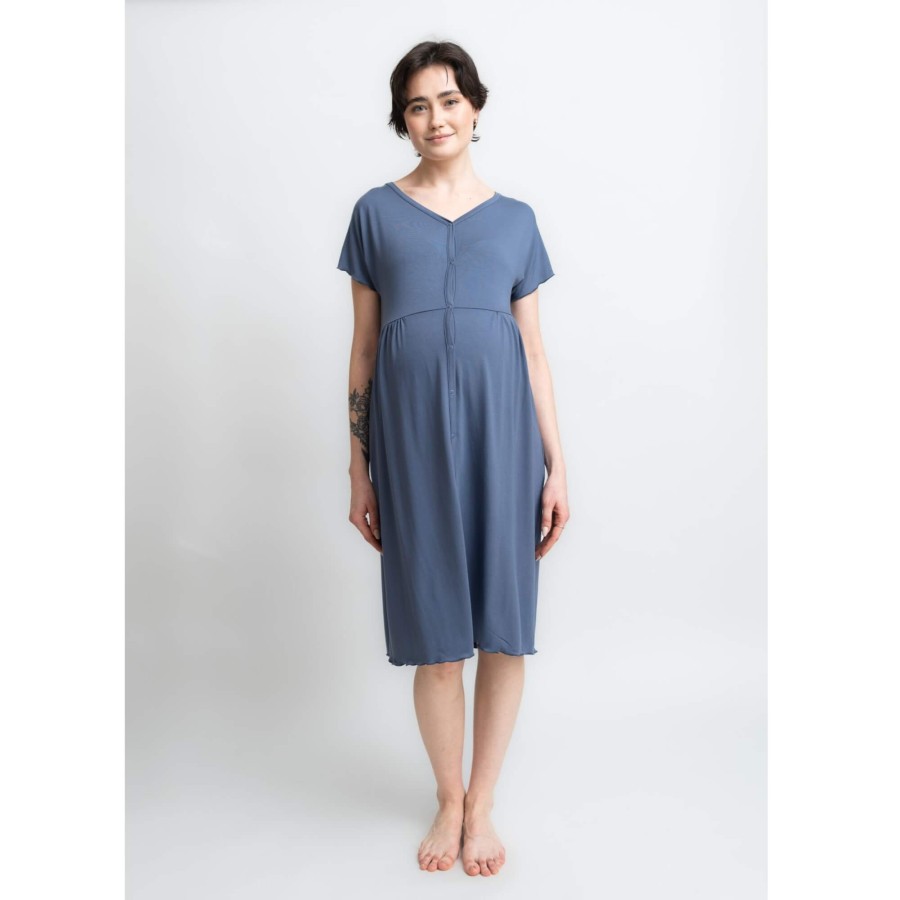 Koszula ciążowa z napami - jeans / Cool Mama