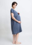 Koszula ciążowa z napami - jeans / Cool Mama